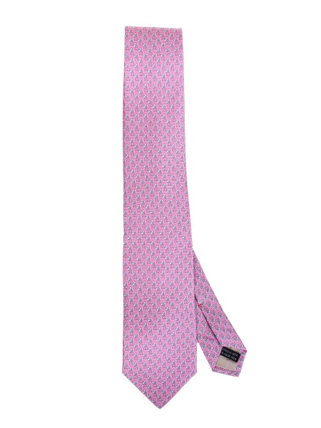 Shop SALVATORE FERRAGAMO  Cravatta: Salvatore Ferragamo cravatta in jacquard di seta.
Decorata da un pattern di mini farfalle.
Fondo a 7 cm.
Composizione: 100% seta.
Made in Italy.. 350489 4 OLGA-005 749634